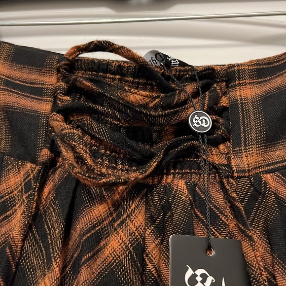 NWT Scarlet Darkness Plaid High Waist Maxi Skirt - Picture 7 of 8
